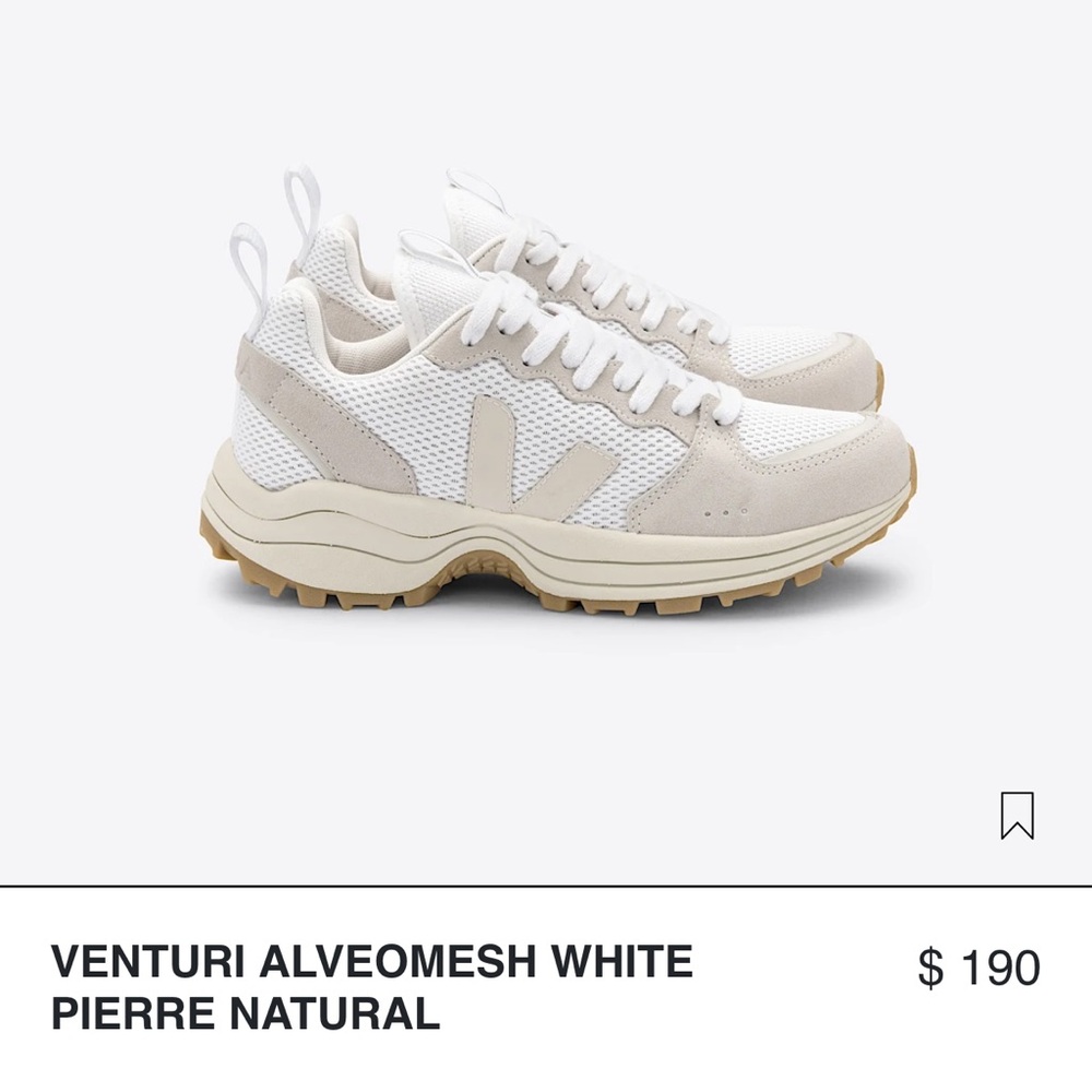 Veja Venturi Alveomesh White Pierre Natural